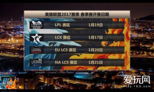 2017年LOL春季赛战火重燃，群雄逐鹿