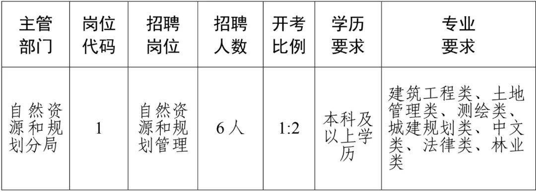 城北区自然资源和规划局招聘新公告解析